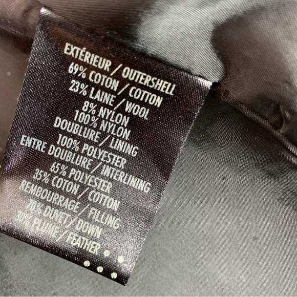 Soia and Kyo Wool Blend Jacket with Down Filled Bib and Cuffs - Picture 8 of 10